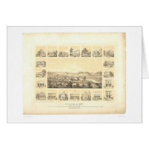 Coloma, panoramische Karte 1857 (0423A) CA