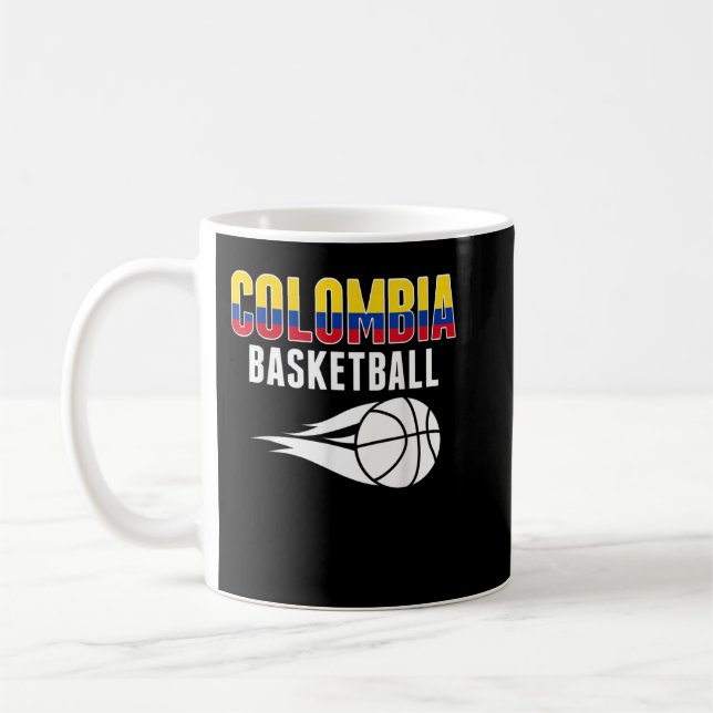 Colombia Basketball Fans Jersey Kolumbianische Fla Kaffeetasse (Links)