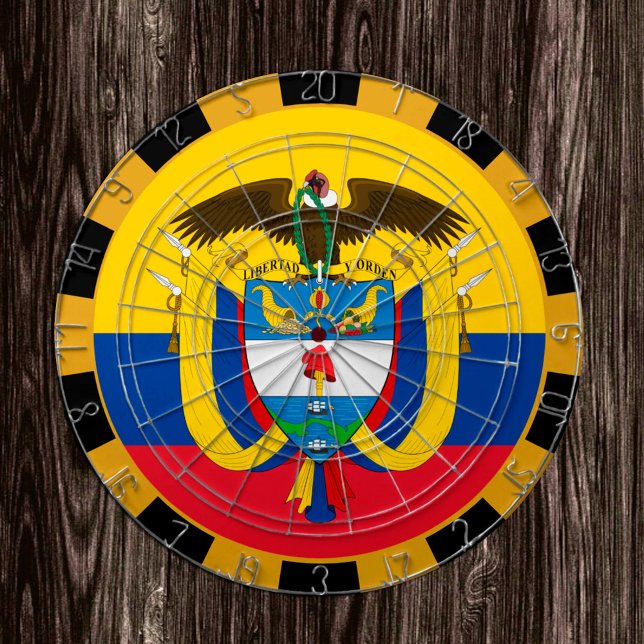Colombia Dartboard & Flag Darts / Game Board Dartscheibe (Von Creator hochgeladen)