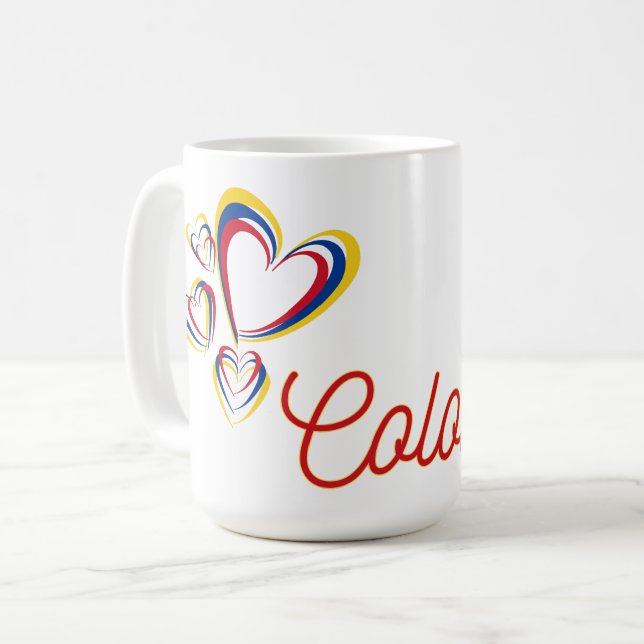 Colombia Day Gift Kaffeetasse (Vorderseite Links)