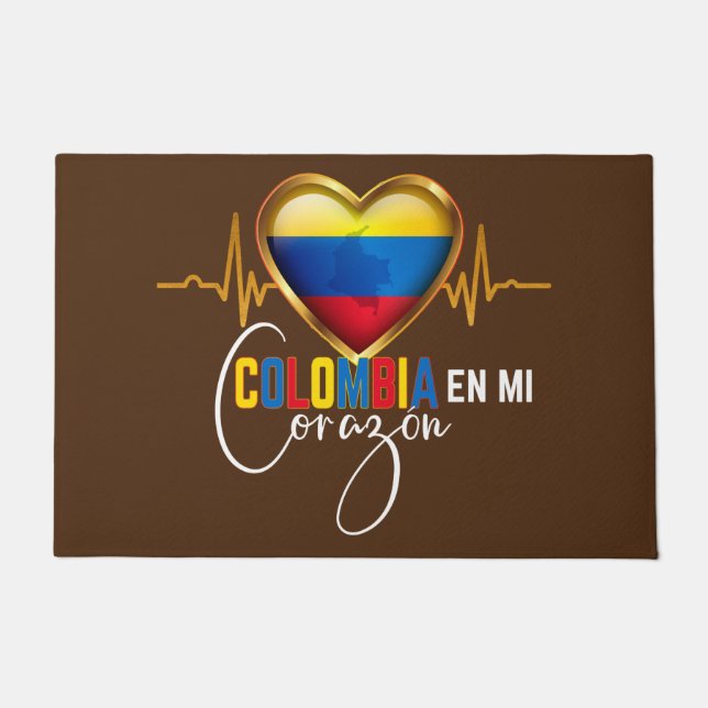 Colombia en mi Corazon Colombian Pride  Fußmatte (Vorderseite)