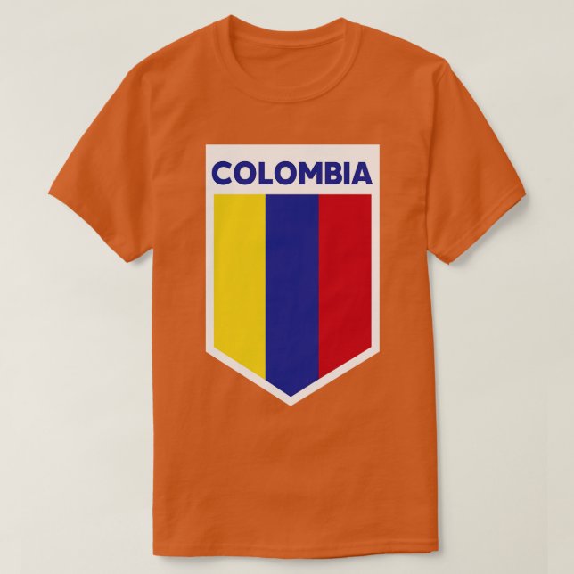 Colombia Flag Emblem T-Shirt (Design vorne)