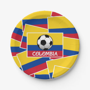 Colombia Football Pappteller