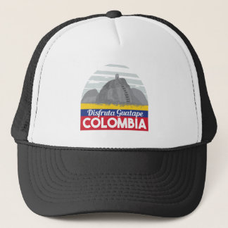 Colombia Guatape Vintage Travel Trucker Hat Truckerkappe