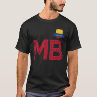 Colombia Human Flag Letter M and B Colombian T Shi T-Shirt