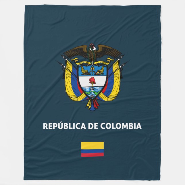 Colombia passport phone case fleecedecke (Vorderseite)