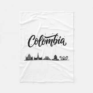 Colombia Skyline Travel Vacation Outfits  Fleecedecke