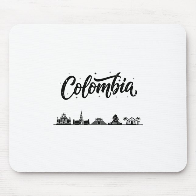 Colombia Skyline Travel Vacation Outfits  Mousepad (Vorne)