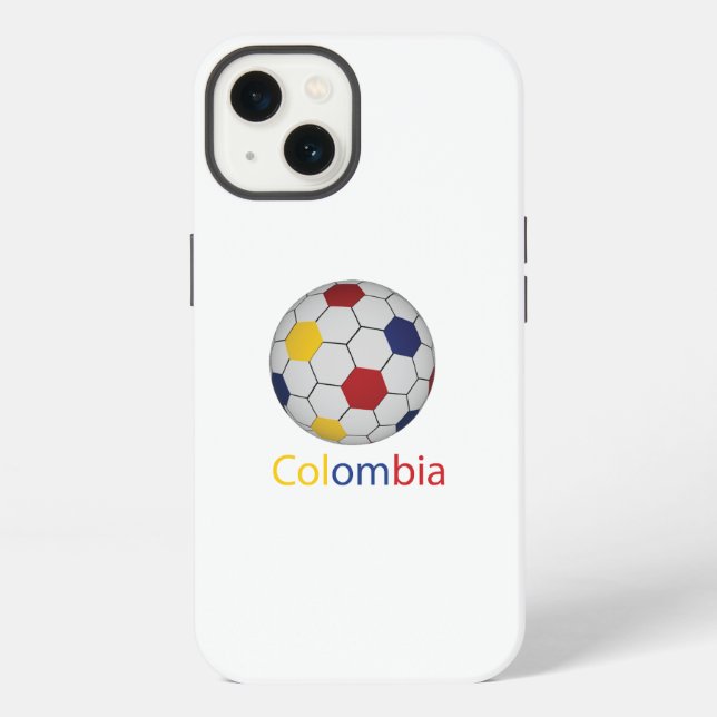 Colombia Soccer Ball iPhone Hülle (Rückseite)
