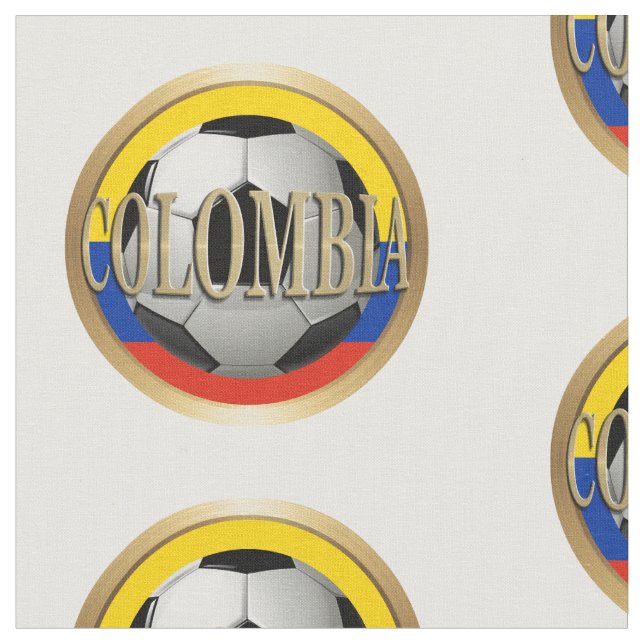 Colombia Soccer Ball Stoff (Nahaufnahme)