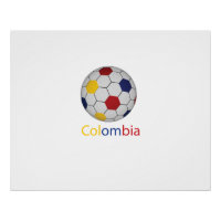 Colombia Soccer Poster
