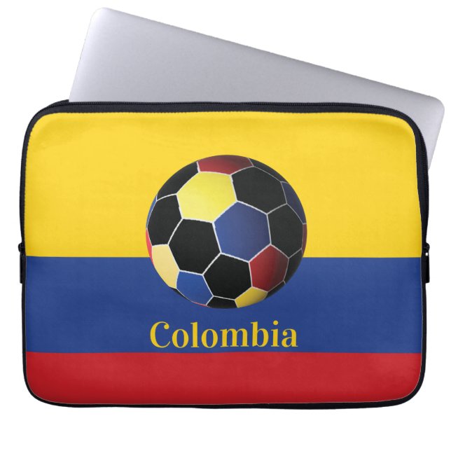 Colombia Soccer Poster Laptopschutzhülle (Vorderseite)