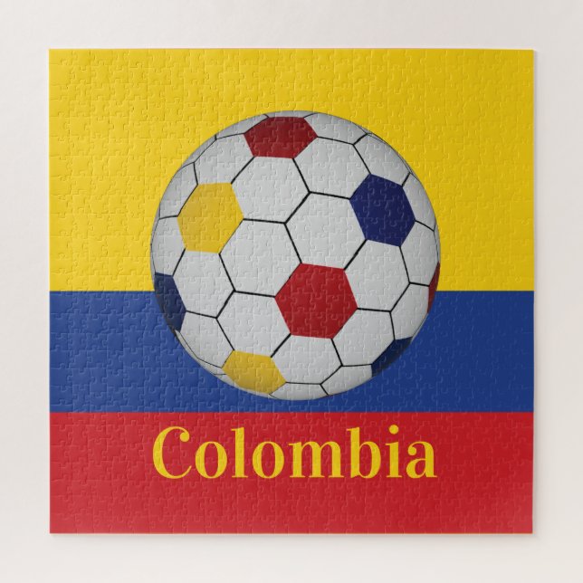 Colombia Soccer Poster Puzzle (Vertikal)