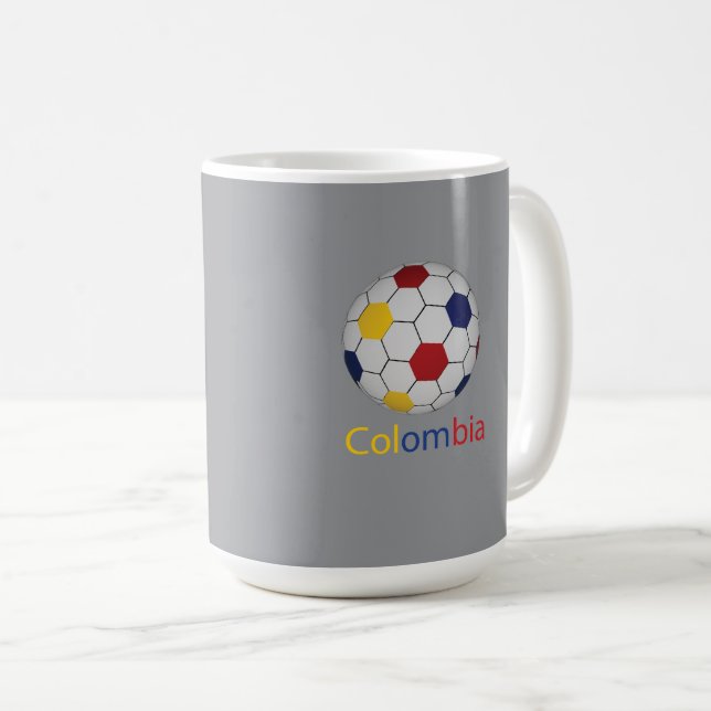 Colombia Soccer-Tasse Kaffeetasse (VorderseiteRechts)