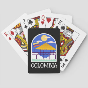 Colombia Vintage Travel Spielkarten