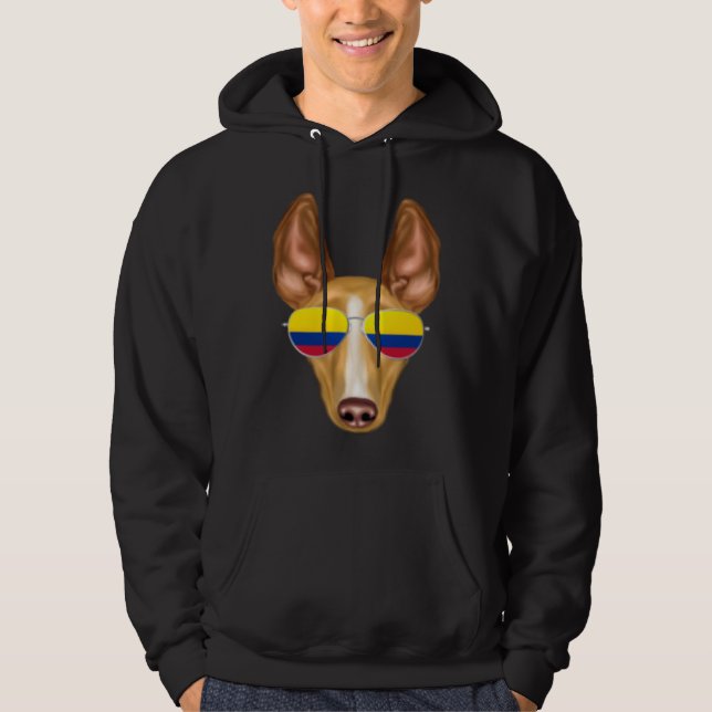 Colombian Flag Cirnechi dellu2019Etna Dog Colombia Hoodie (Vorderseite)