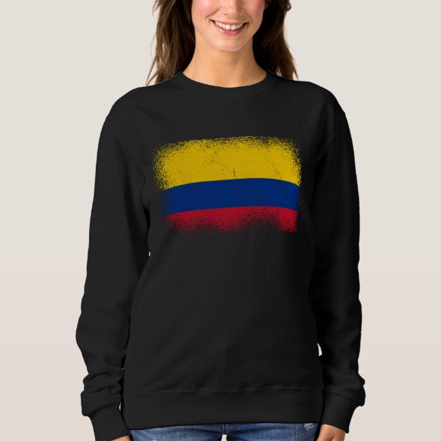 Colombian Flag Colombia Sweatshirt (Vorderseite)