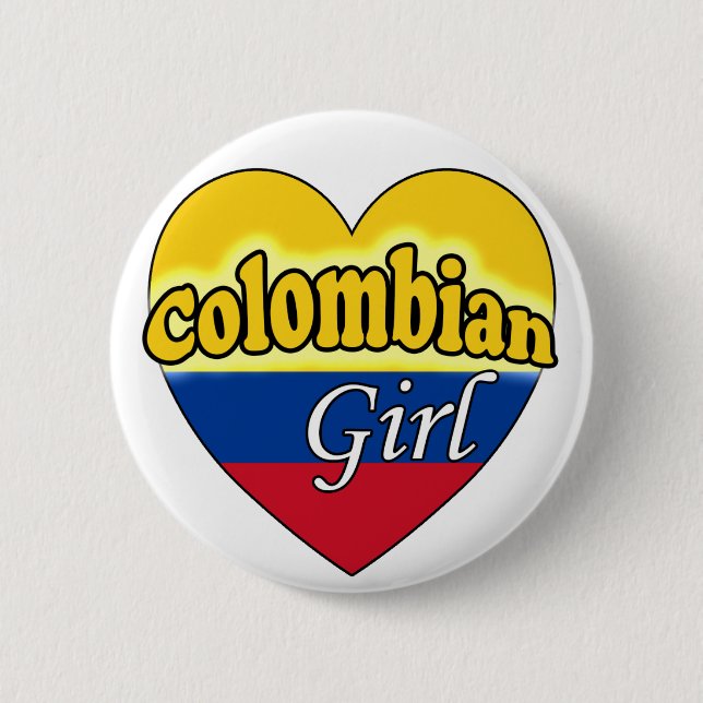 Colombian Girl Button (Vorderseite)