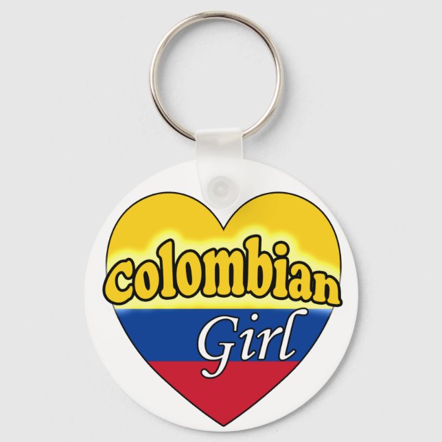 Colombian Girl Schlüsselanhänger (Vorderseite)