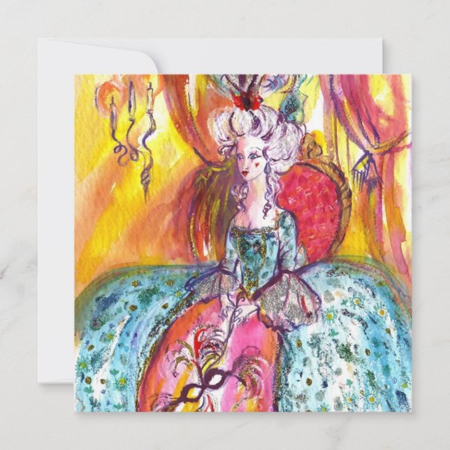 COLOMBINA / MARDI GRAS MASQUERADE BALL ANKÜNDIGUNG (Vorderseite)