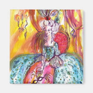 COLOMBINA/VENEZIANISCHE MASKERADE-MASKEN MAGNET