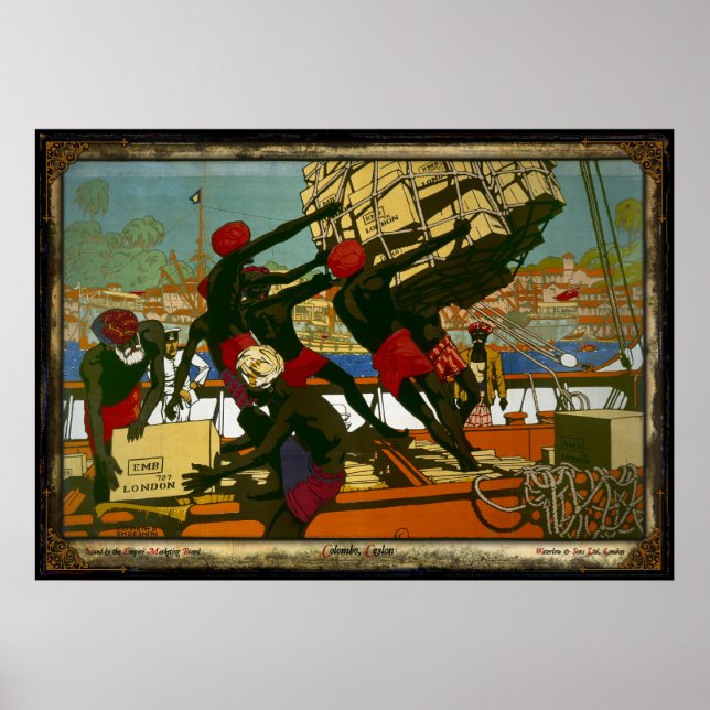 Colombo, Ceylon - The Empire Marketing Board Poster (Vorne)