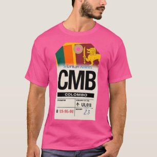 Colombo (CMB) - Gepäckmarke für die Sri Lanka T-Shirt
