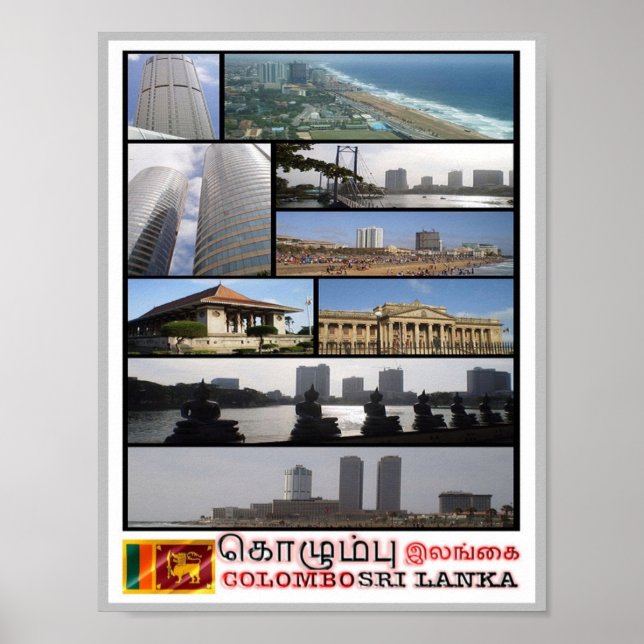Colombo - Sri Lanka - Mosaik - Poster (Vorne)