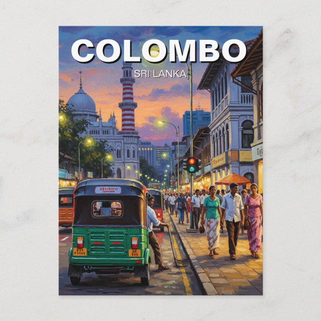 Colombo Sri Lanka Postkarte (Vorderseite)