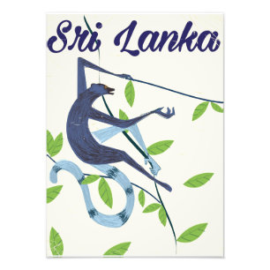 Colombo Sri Lanka Vintage-Reiseposter Fotodruck