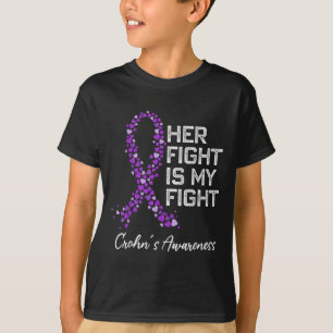 Colon Cancer and Crohns Disease Awareness HUSBAND T-Shirt
