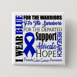 Colon Cancer Awareness Button