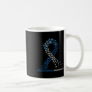 Colon Cancer Awareness Colonoscopy Blue Ribbon Kaffeetasse