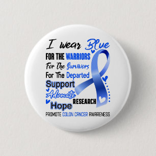 Colon Cancer Awareness Month Ribbon Geschenke Button