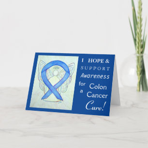 Colon Cancer Awareness Ribbon Grußkarte Karte
