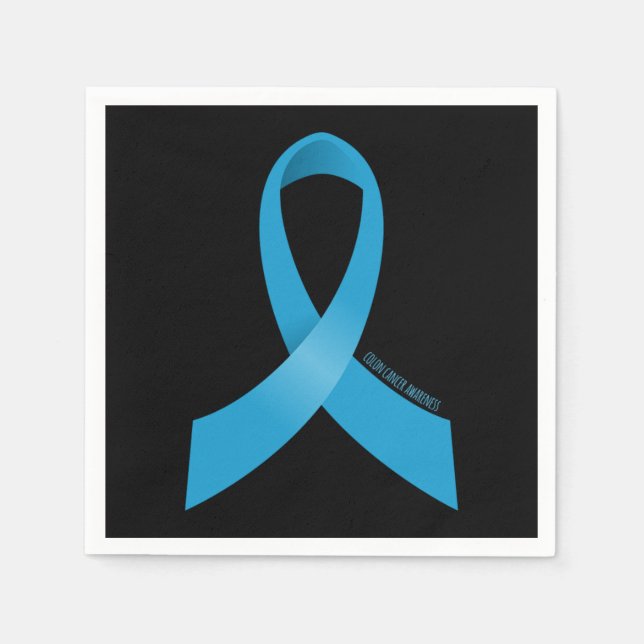Colon Cancer Awareness Ribbon Serviette (Vorderseite)