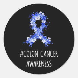 Colon Cancer Awareness Shirt _ Colon Cancer Runder Aufkleber