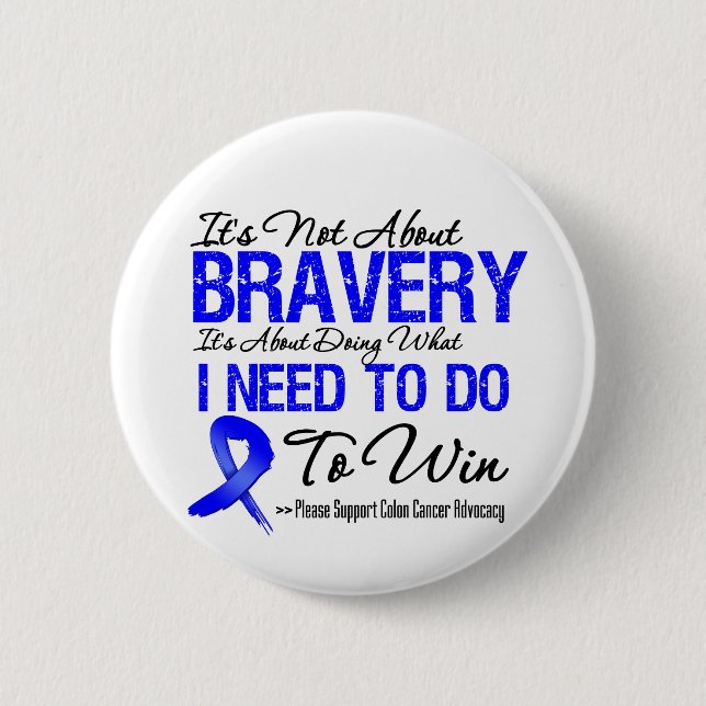 Colon Cancer Battle Button (Vorderseite)