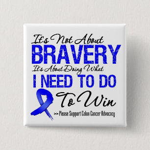 Colon Cancer Battle Button
