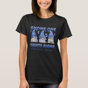 Colon Cancer Colorectal Cancer Dark Blue Ribbon T-Shirt