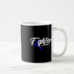 Colon Cancer Fighter Blue Ribbon Awareness Montag Kaffeetasse