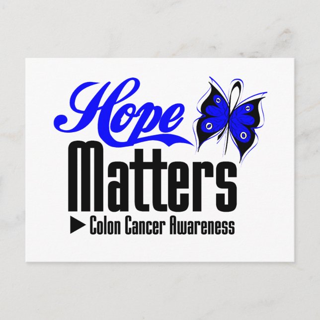 COLON Cancer HOPE MATTERS Postkarte (Vorderseite)