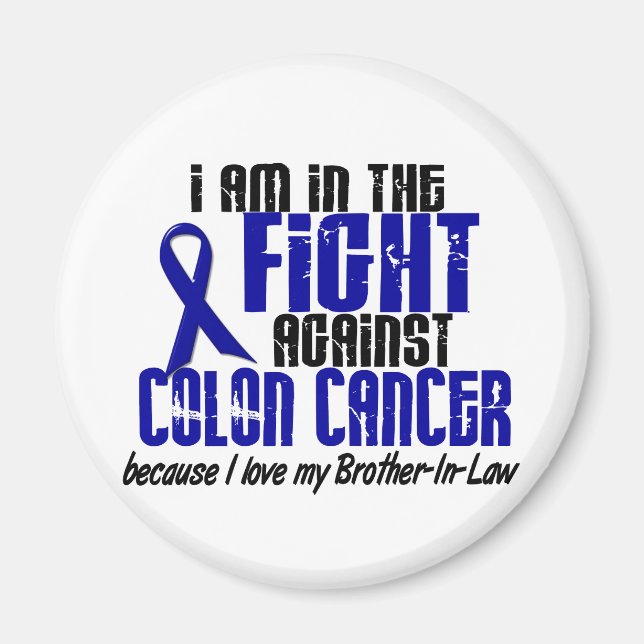COLON CANCER im Kampf für meinen Schwager 1 Magnet (Vorne)