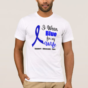Colon Cancer Ribbon für meine Ehefrau T-Shirt