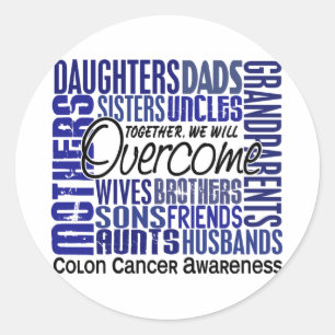 Colon Cancer Runder Aufkleber