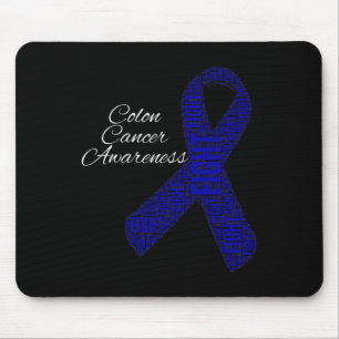 Colon Cancer Shirts Colon Cancer Awareness Ribbon Mousepad