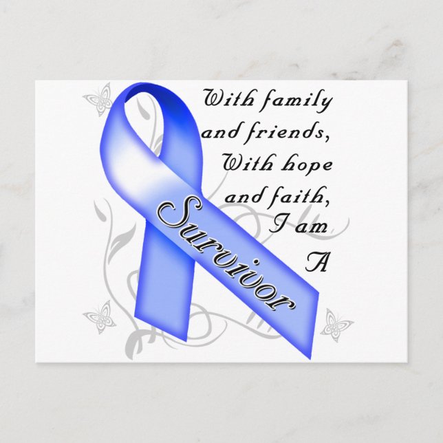 Colon Cancer Survivor Postkarte (Vorderseite)