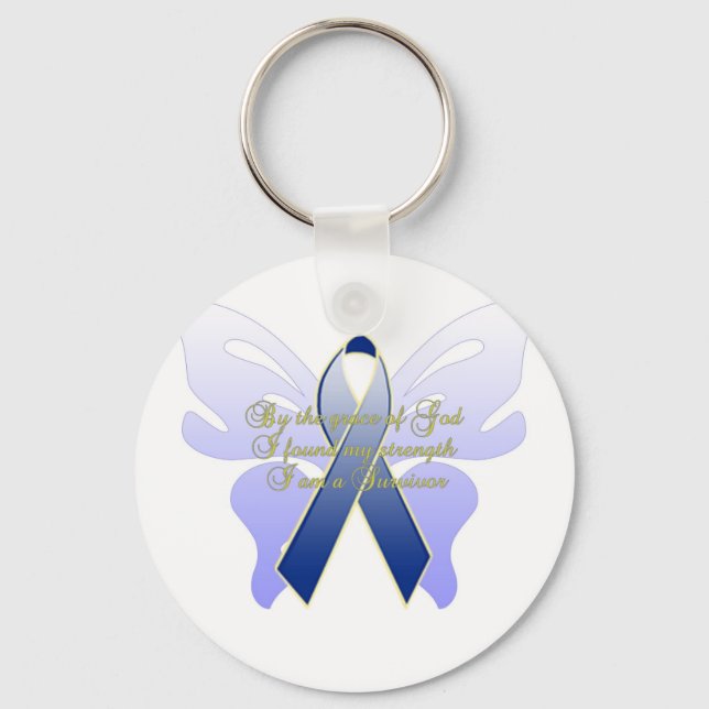 COLON CANCER SURVIVOR SCHLÜSSELANHÄNGER (Vorderseite)