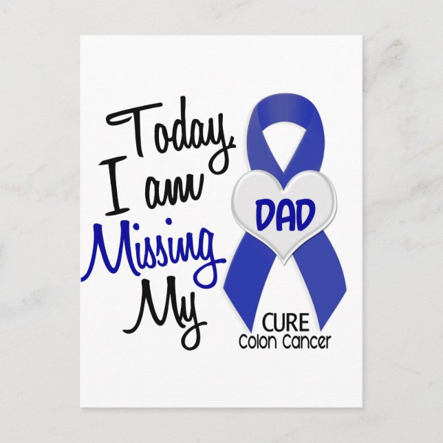 Colon Cancer VERMISST MY VATER Postkarte (Vorderseite)
