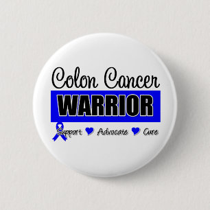 Colon Cancer Warrior Abzeichen Button